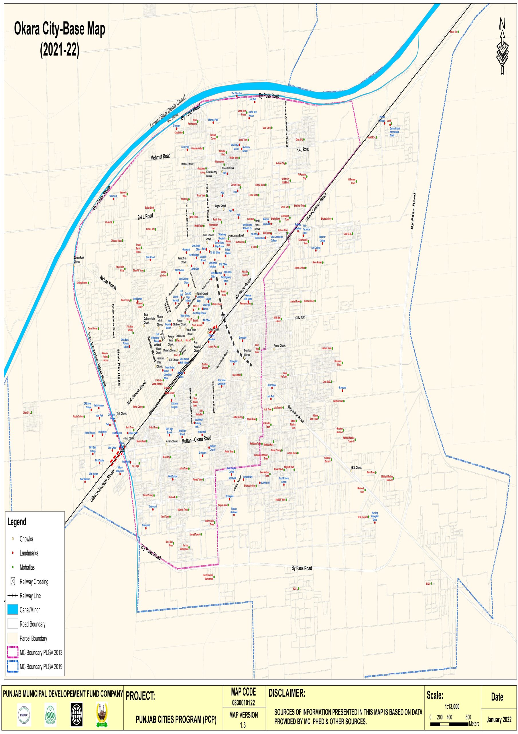 Okara City-Basemap 2021-22