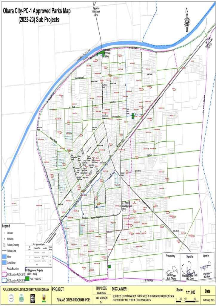 Approved PC-1 Park Map - Okara